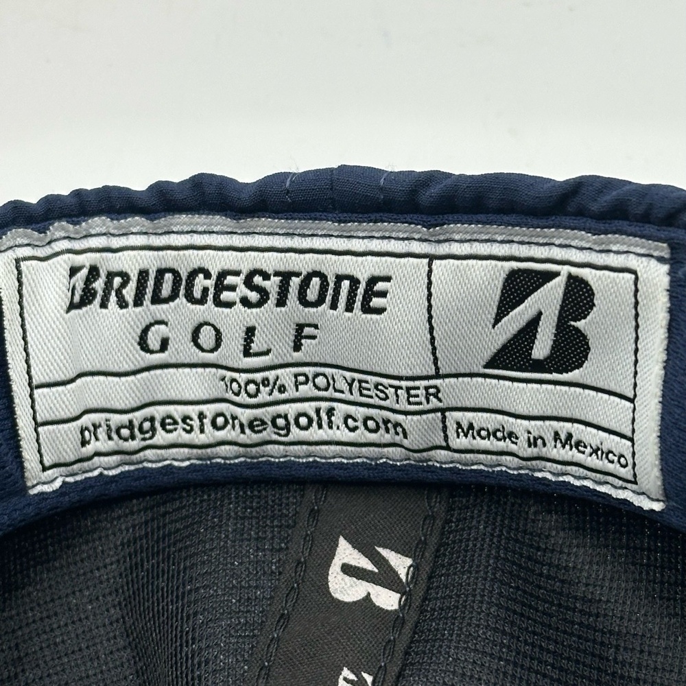 Bridgestone Golf Rope Cap Navy SnapBack 100% Polyester Dad Hat - Picture 12 of 13